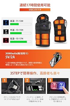 Amazon | [Nozomiii] 加熱ベスト 電熱ベスト 【前後11箇所発熱